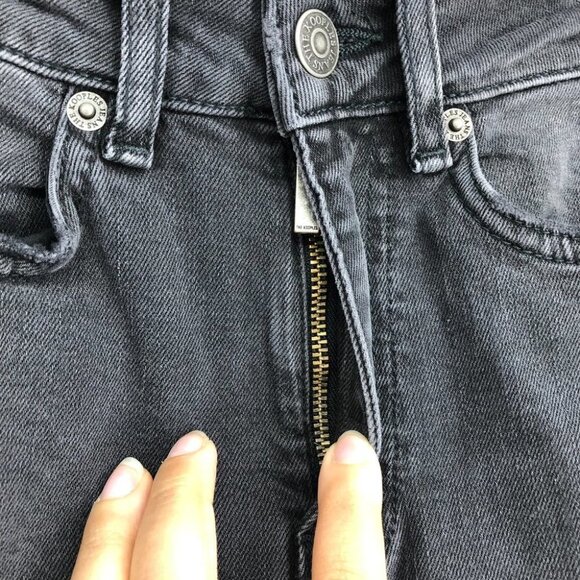 NWT The Kooples Charcoal Wash  Lizy Distressed SlimJeans w/ Piercings size 24 - Picture 8 of 16